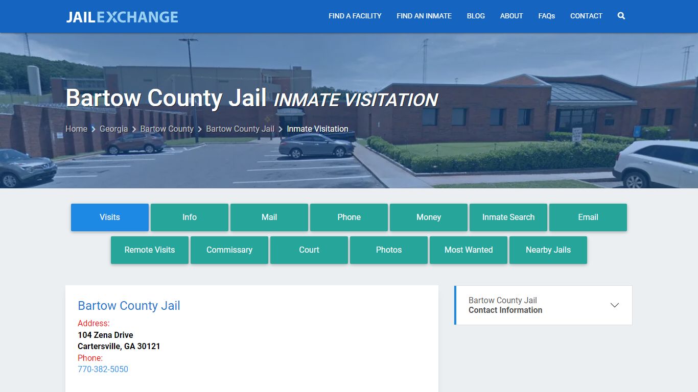 Inmate Visitation - Bartow County Jail, GA - Jail Exchange